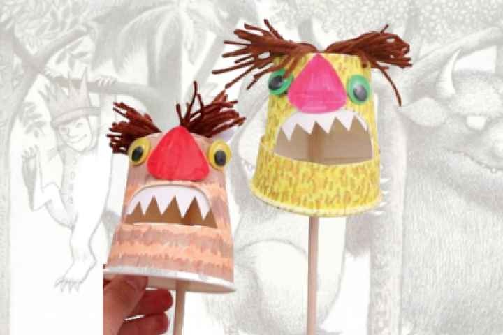 Euroa Library - Wild Paper Cup Puppets