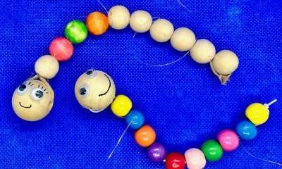 Cobram Library - Beaded Worm Puppets