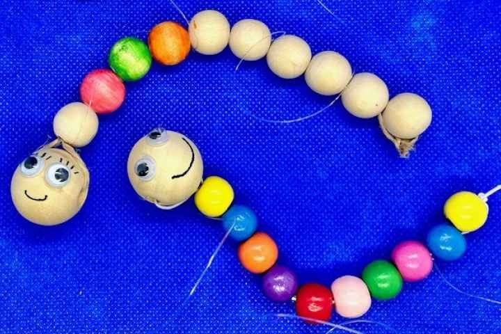 Yarrawonga Library - Beaded Worm Puppets