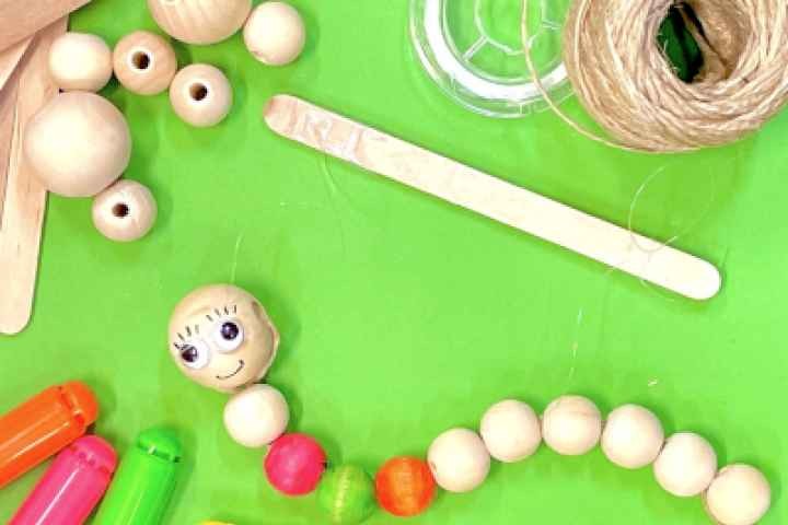 Numurkah Library - Beaded Worm Puppets