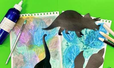 Nathalia Library - Crayon Resist Dinos