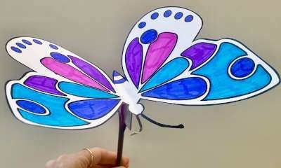 Shepparton Library - Flapping Butterfly STEAM Craft