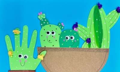 Violet Town Library - Paper Cactus Craft