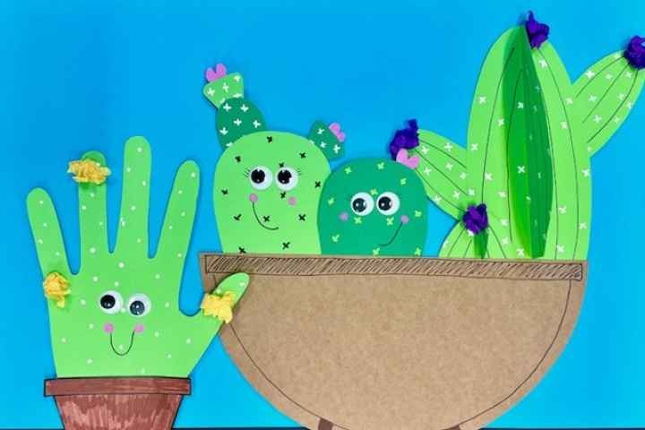 Mooroopna Library - Paper Cactus Craft
