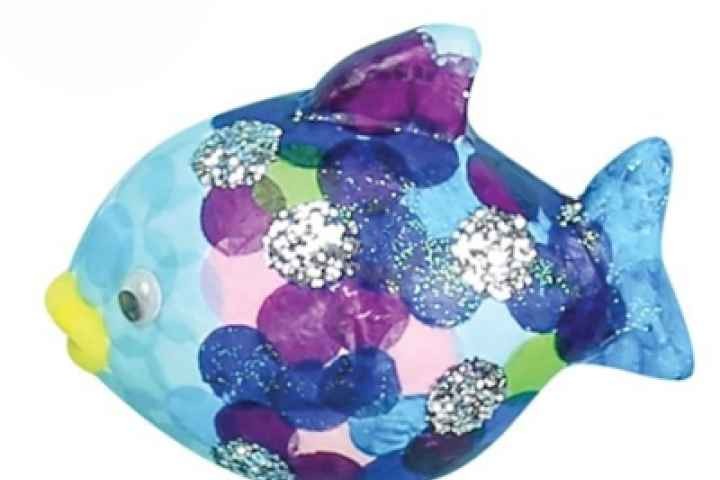 Violet Town Library - Deco Foam Rainbow Fish